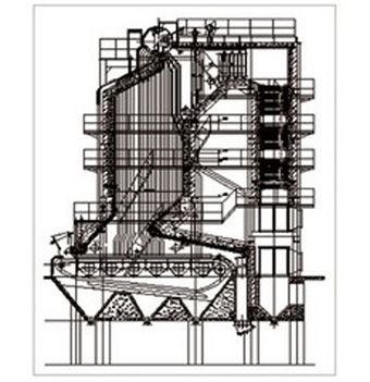 DHL单锅筒横置式水管散装蒸汽锅炉(图1)
